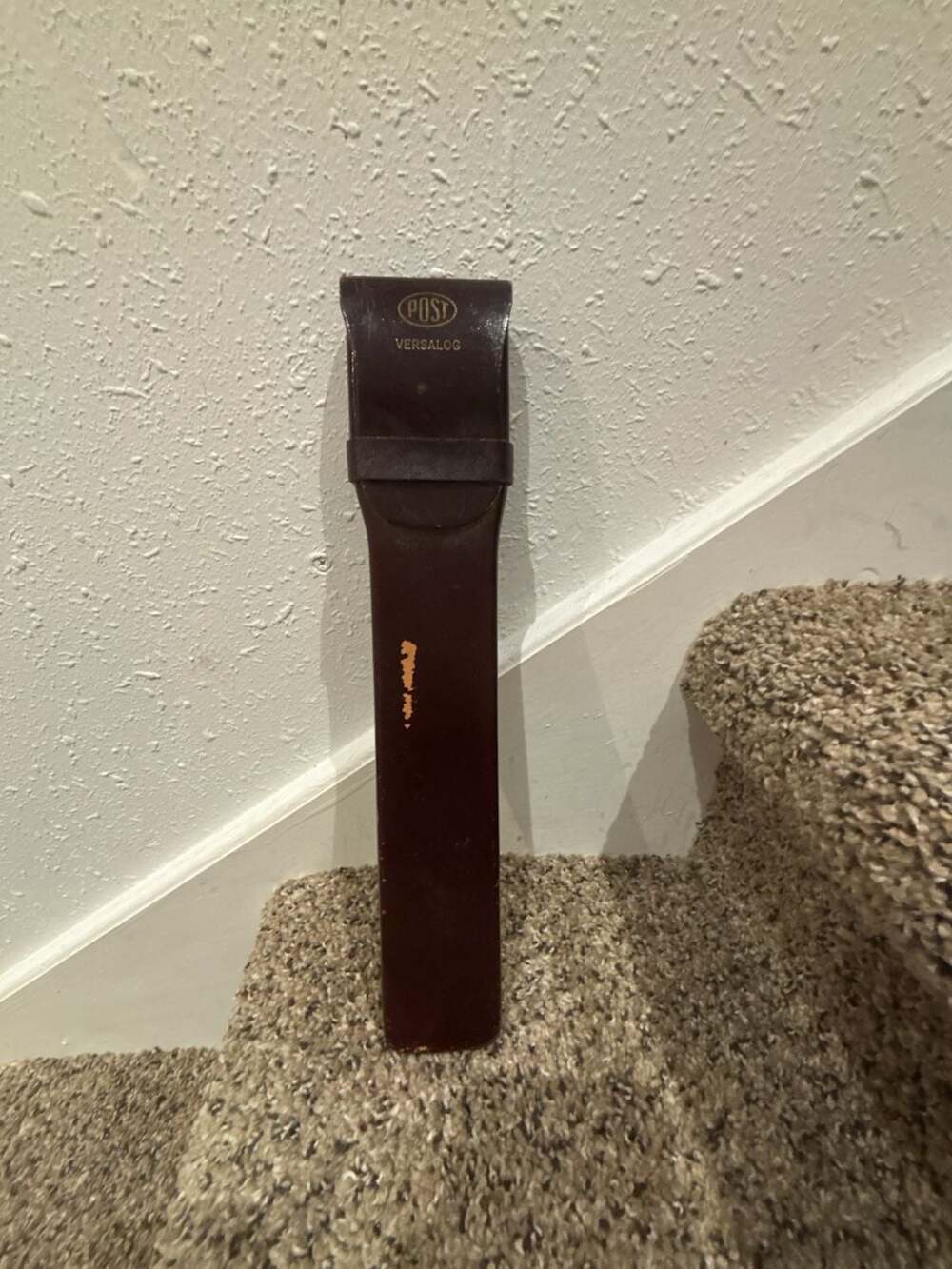 Vintage Post Versalog 1460 Slide Rule Brown Leather Carrying Case